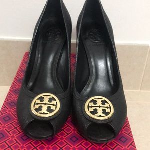 Tory Burch open toe wedge sandals